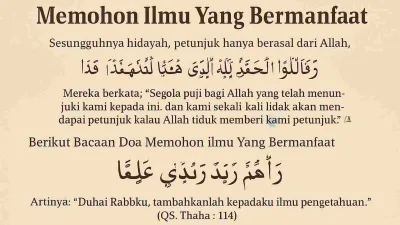 Doa Memohon Ilmu Yang Bermanfaat