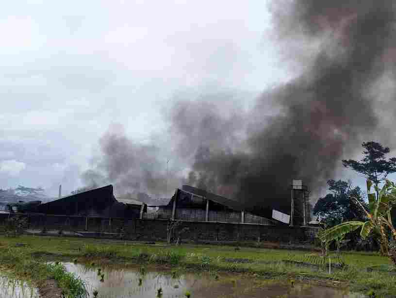 Terjadi Kebakaran Di Pabrik Garmen Sleman