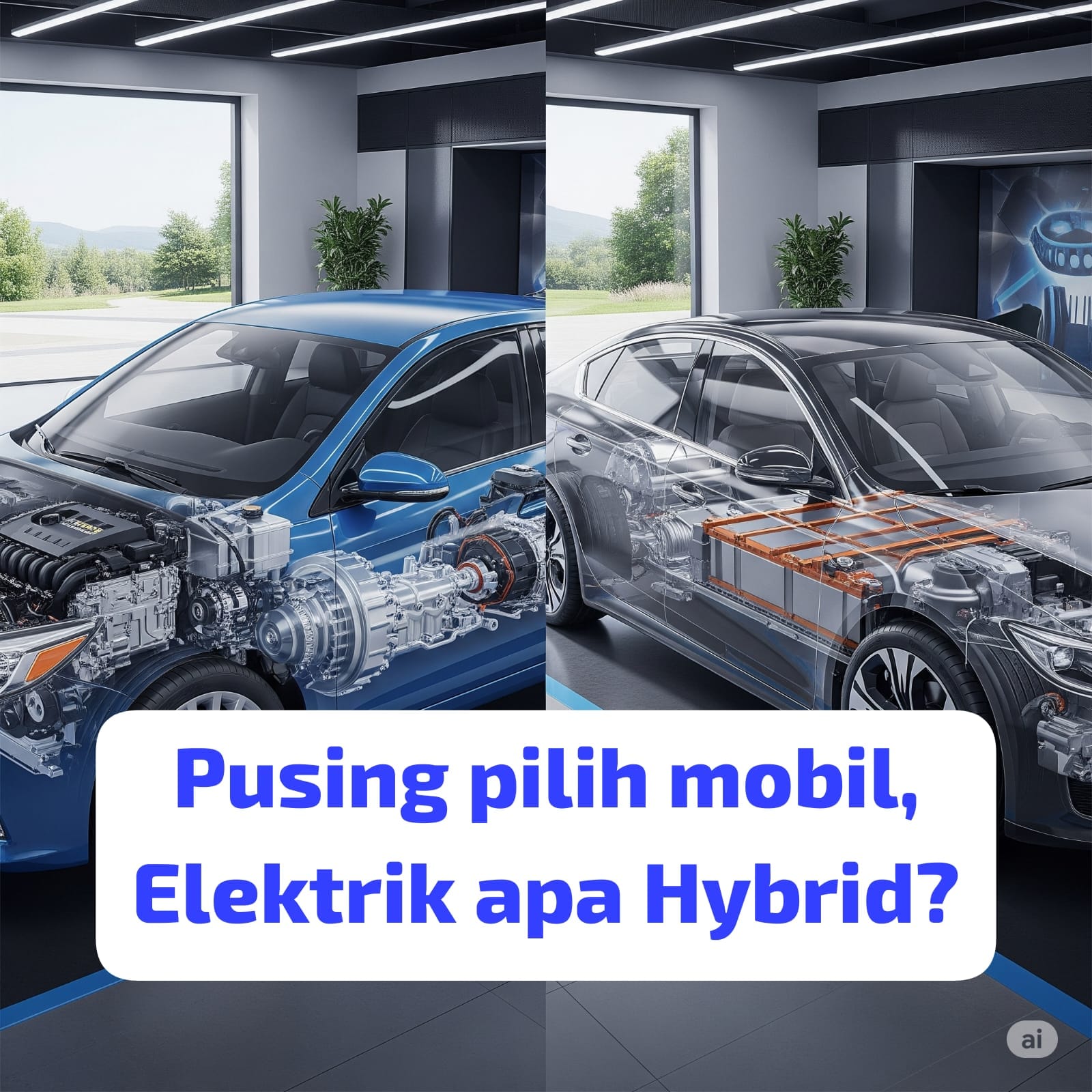 Pusing pilih mobil Elektrik apa Hybrid?