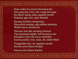 Lirik Lagu Sajadah Merah Viral Di Tiktok
