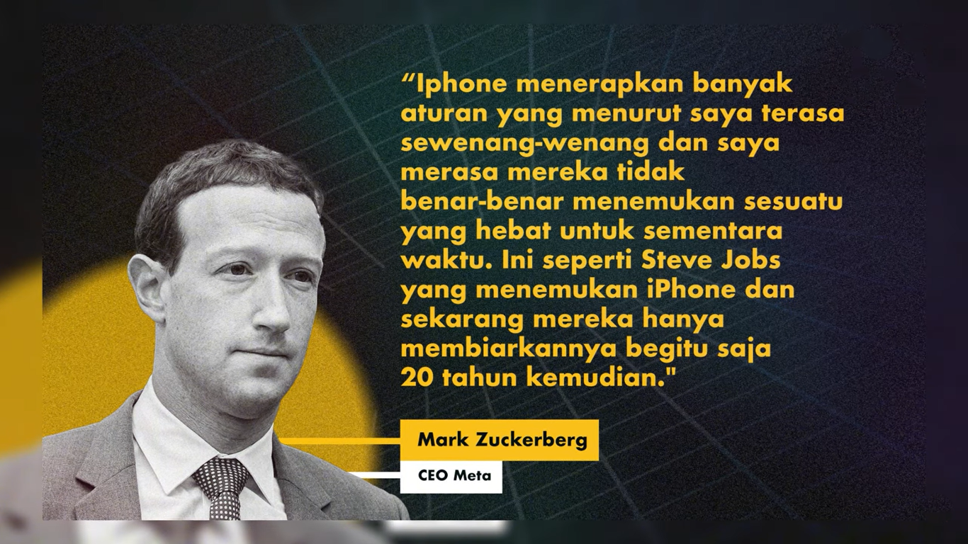 Mark Zuckerberg Kritik Apple! Terlalu Nyaman Di Zona Sukses?