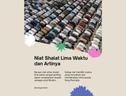 Bacaan Niat Shalat 5 Waktu Beserta Artinya