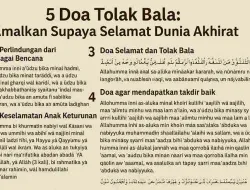 5 Doa Tolak Bala: Amalkan Supaya Selamat Dunia Akhirat