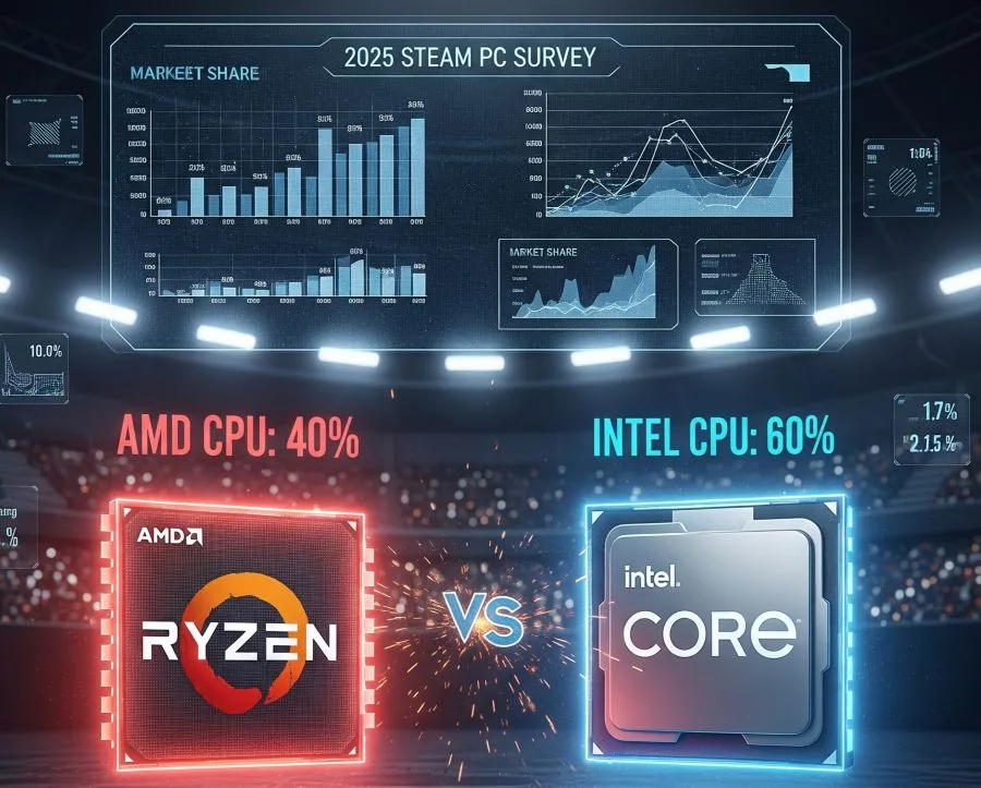 AMD vs Intel di Steam PC Survey small