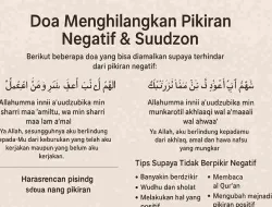 Bila Pikiran Negatif Datang, Bacalah Doa ini