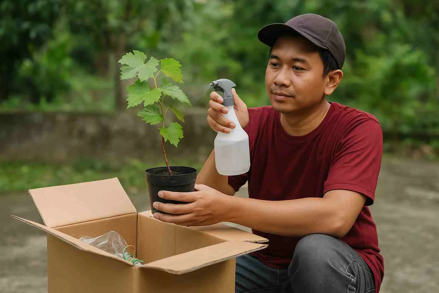 Cara Packing Dan Merawat Pohon Anggur Setelah Dikirim Online Agar Tidak Mati