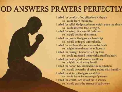 God Answers Prayers Perfectly