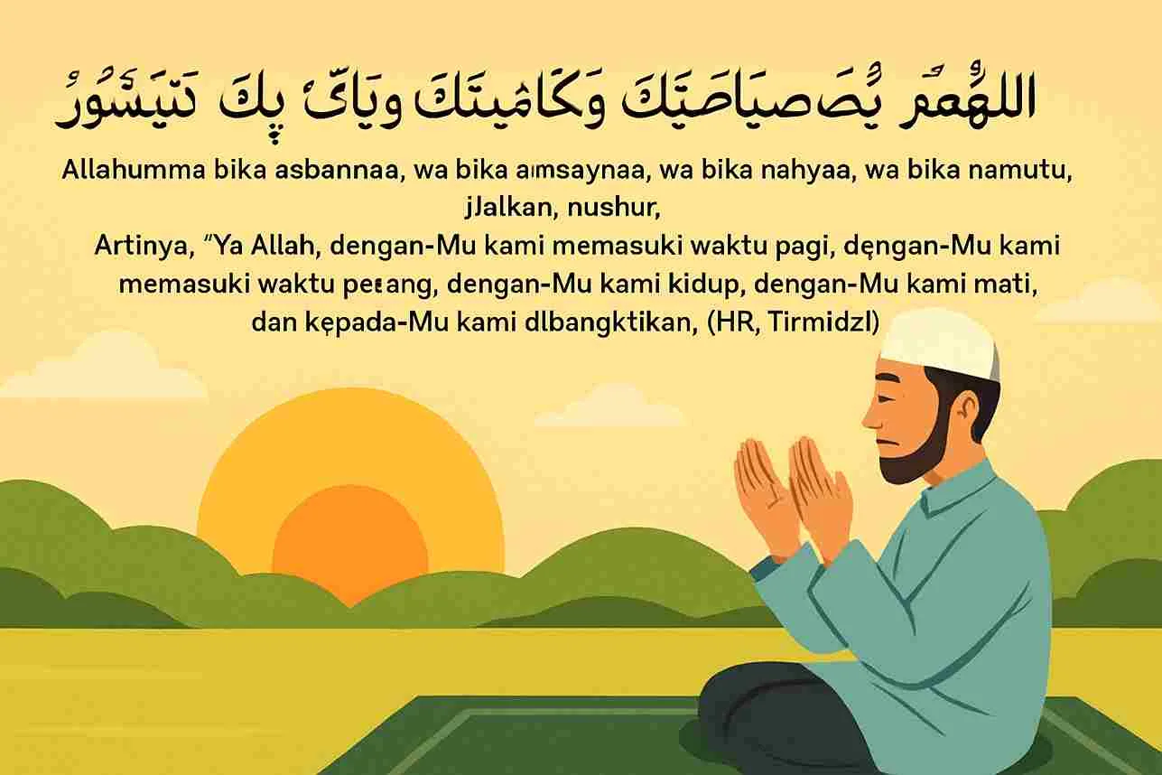 Doa Agar Diberikan Kebaikan Pagi Hari Bacaan & Keutamaannya
