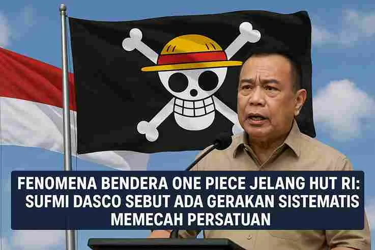 Fenomena Bendera One Piece Jelang HUT RI Sufmi Dasco Sebut Ada Gerakan Sistematis Memecah Persatuan
