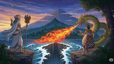 Kisah Nusantara: Asal Usul Selat Bali Cerita Rakyat Bali