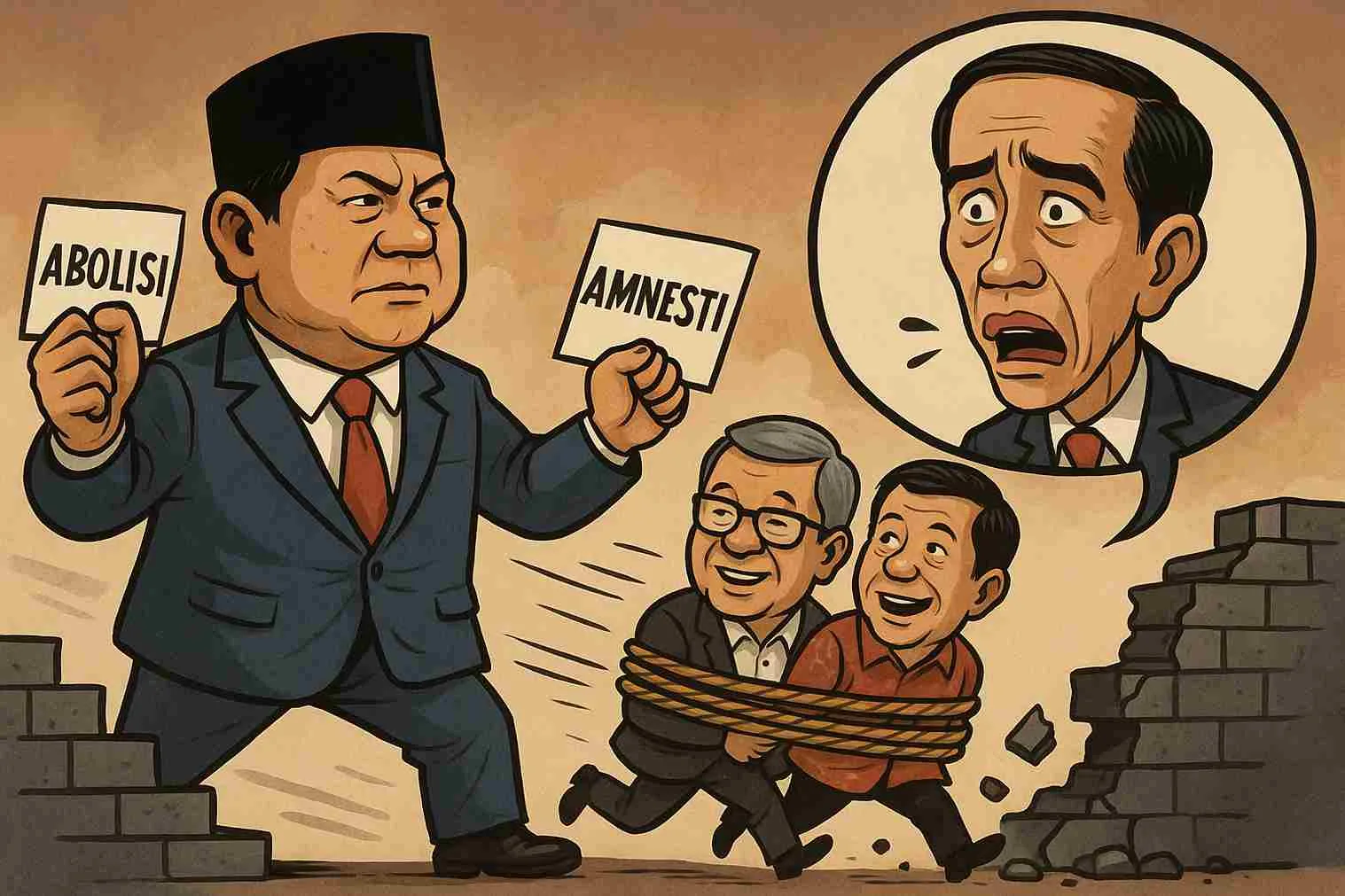 Manuver Prabowo Memberi Abolisi Dan Amnesti Yang Mengguncang Dan Kebuntuan Strategi Jokowi