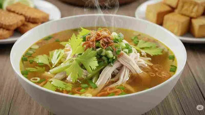 RESEP SOP AYAM PAK MIN KLATEN GURIH DAN NIKMAT