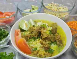 Resep Soto Daging Sapi Enak Dan Gurih, Bikin Ketagihan!