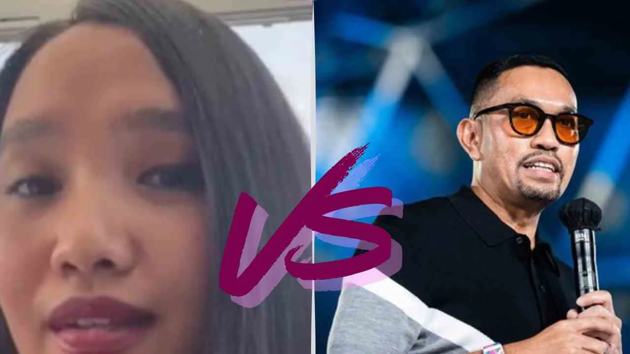 Kolase foto Salsa Erwina, diaspora Indonesia di Denmark, menantang debat terbuka Sahroni, anggota DPR RI, namun tidak diladeni