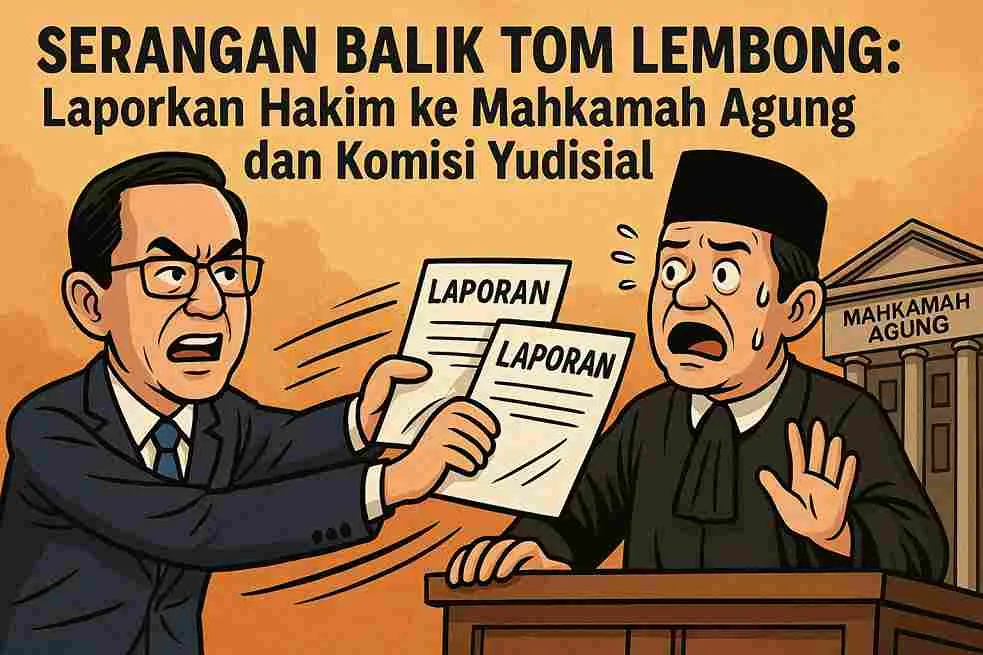 Serangan Balik Tom Lembong: Laporkan Hakim Ke Mahkamah Agung Dan Komisi Yudisial