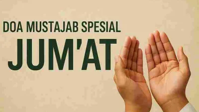 Ilustrasi doa mustajab spesial hari Jum’at dengan tangan terbuka berdoa.