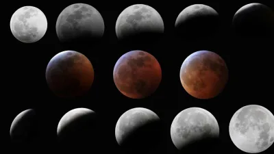 Tahapan gerhana Bulan total menampilkan perubahan Bulan dari terang, redup, hingga merah bata saat fase puncak.