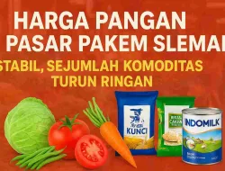 Harga Pangan Di Pasar Pakem Sleman Stabil, Sejumlah Komoditas Turun