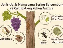 Jenis Hama Yang Sering Bersembunyi Di Kulit Batang Pohon Anggur