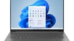 Laptop Lenovo Yoga Pro 7i dengan layar OLED 14,5 inci menampilkan antarmuka Windows 11.