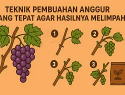 Teknik Pembuahan Anggur Yang Tepat Agar Hasilnya Melimpah