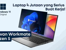 Advan Workmate Ryzen 5, Laptop 4 Jutaan Yang Serius Buat Kerja!