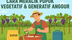 Cara Meracik Tonik Pupuk Vegetatif Dan Generatif Tanaman Anggur Agar Tumbuh Subur & Cepat Berbuah