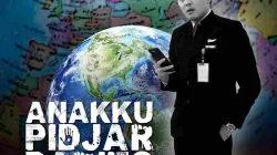Ilustrasi visual seorang pria berseragam profesional berdiri di depan bumi dengan latar peta dunia dan judul “Anakku Pidjar Barito”.