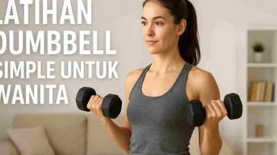 Bentuk Otot Ideal! Latihan Dumbbell Simple untuk Wanita