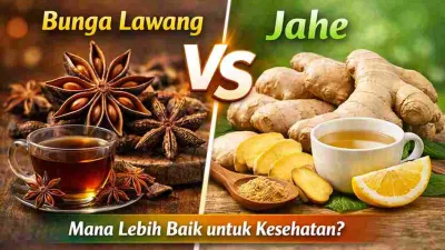 Perbandingan bunga lawang dan jahe sebagai minuman herbal untuk kesehatan dan pencernaan