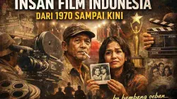 Insan film Indonesia dari 1970 hingga kini, aktor dan kru dengan kamera film klasik menggambarkan perjalanan dan nasib pekerja film nasional.