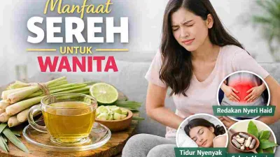 Manfaat sereh untuk wanita yang membantu meredakan nyeri haid, stres, dan menjaga kesehatan tubuh secara alami.
