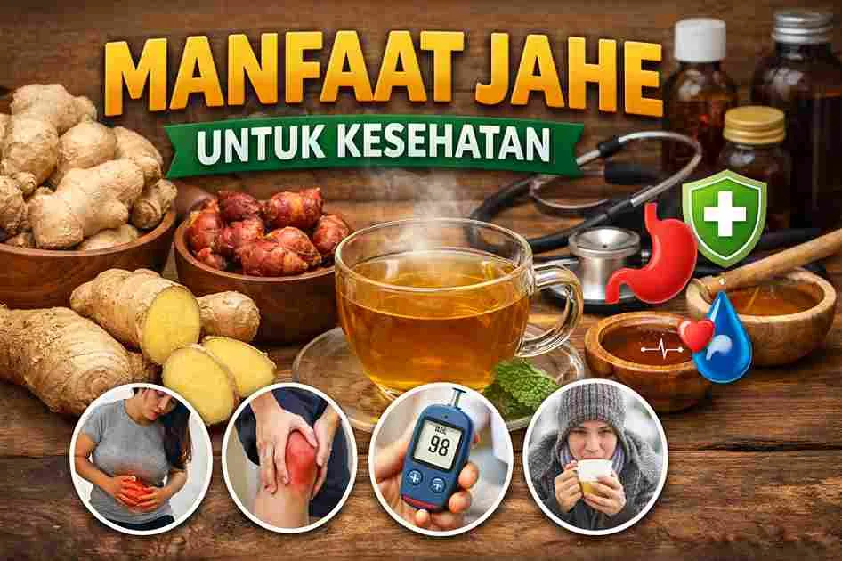 “Manfaat jahe untuk kesehatan tubuh, jahe segar dan wedang jahe hangat sebagai herbal alami”