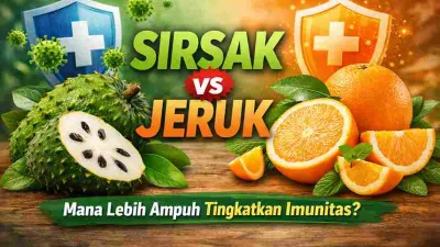 Perbandingan buah sirsak dan jeruk sebagai sumber vitamin C dan nutrisi alami untuk meningkatkan imunitas tubuh