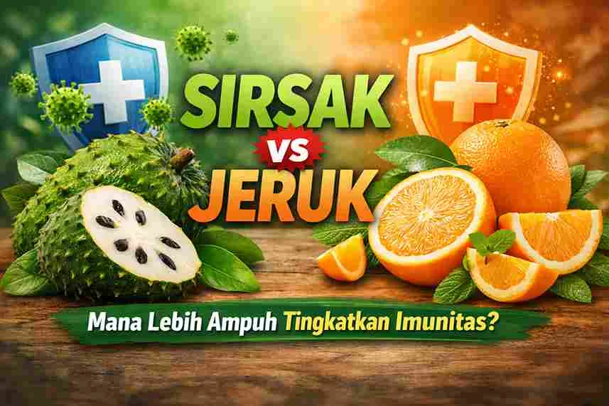 Perbandingan buah sirsak dan jeruk sebagai sumber vitamin C dan nutrisi alami untuk meningkatkan imunitas tubuh