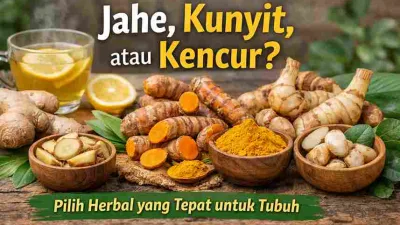 Beda Jahe, Kunyit, dan Kencur: Jangan Salah Pilih untuk Tubuh