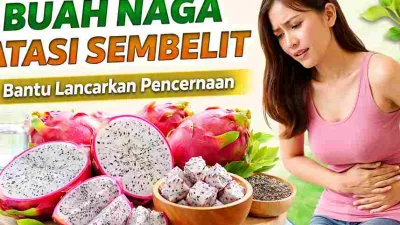 Buah naga segar membantu melancarkan pencernaan dan mengatasi sembelit secara alami