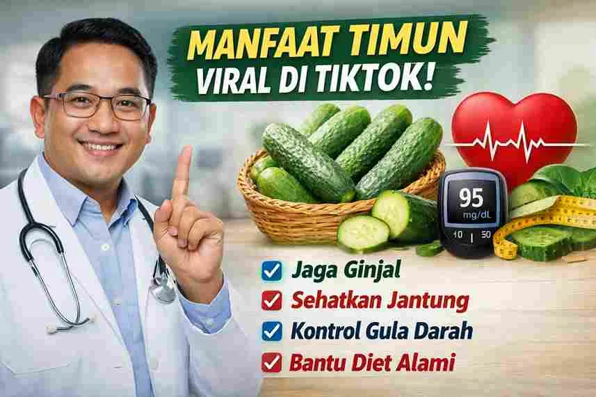 Dokter menjelaskan manfaat timun untuk kesehatan ginjal, jantung, gula darah, dan diet sehat